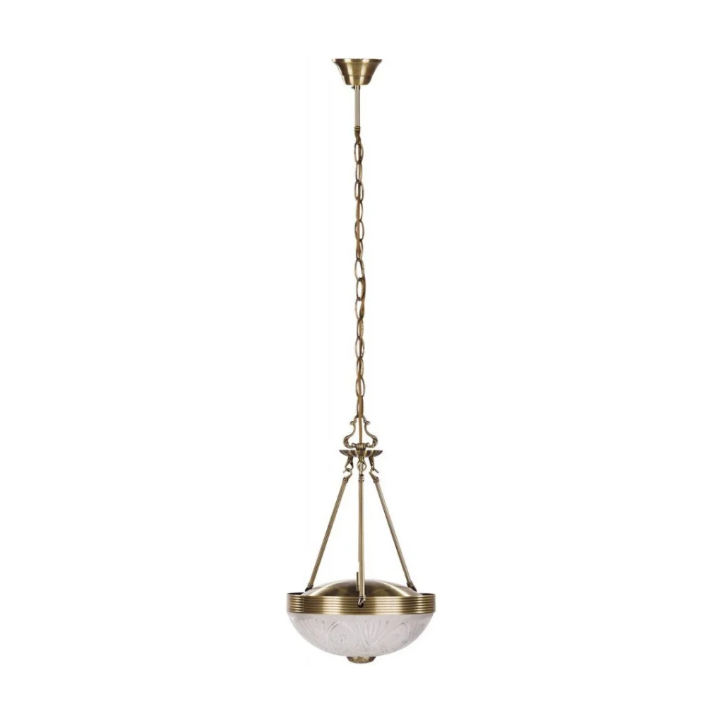 CANDELABRU BRONZ CU ABAJUR DIN STICLA ALBA ANNABELLA 8637 Rabalux