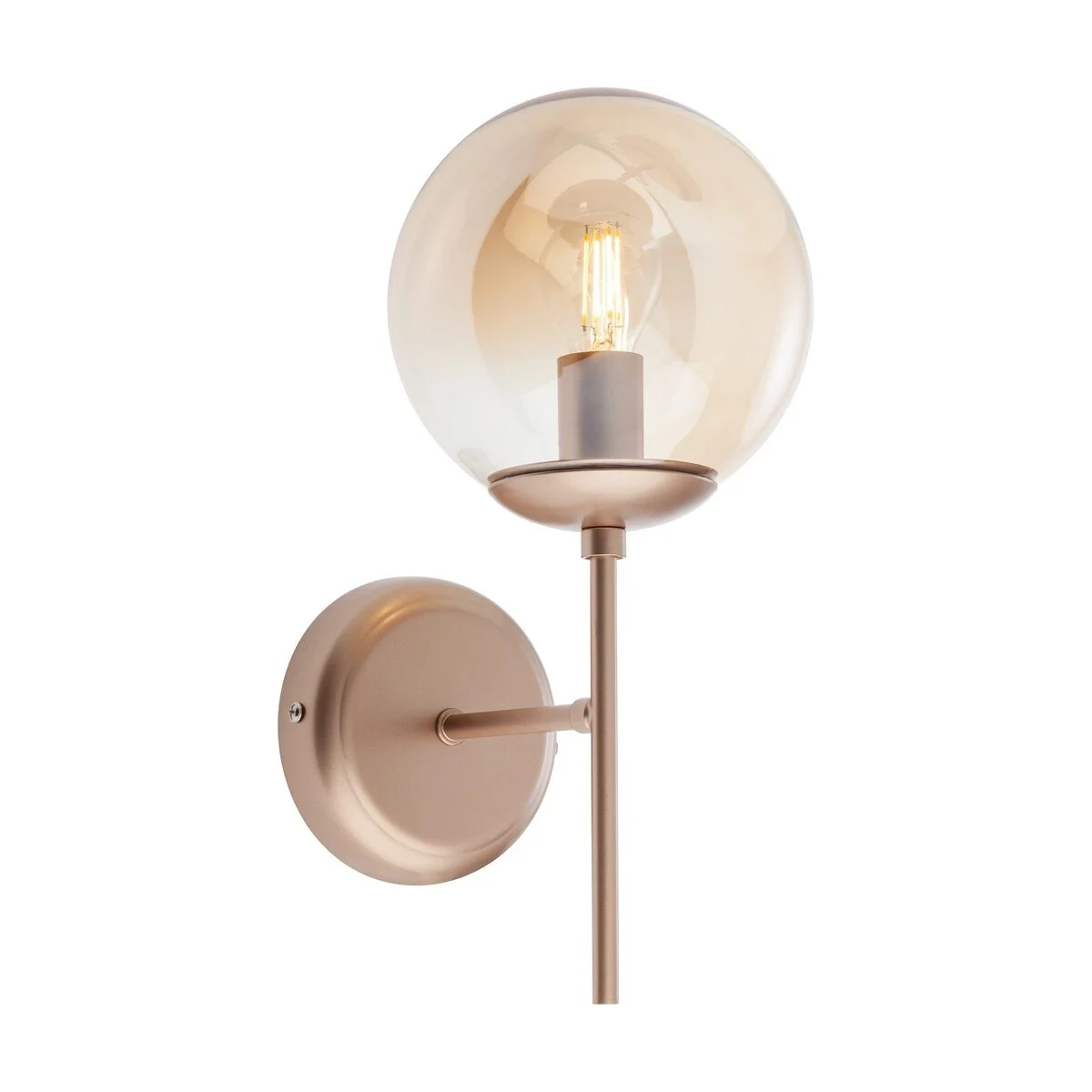 Aplica Mundi aurie sticla ambra 1xE14 01-2942 Smarter