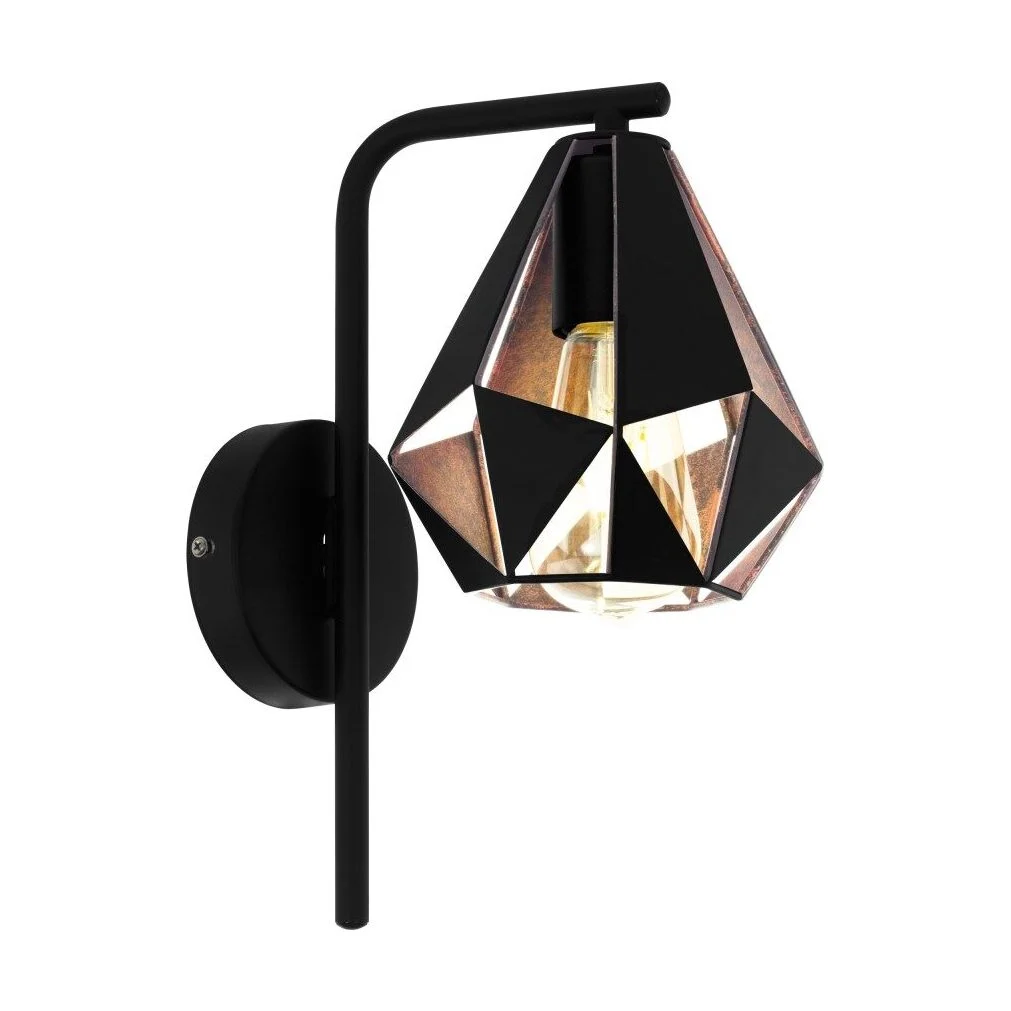 Aplica vintage Carlton negru-wenge 43057 Eglo