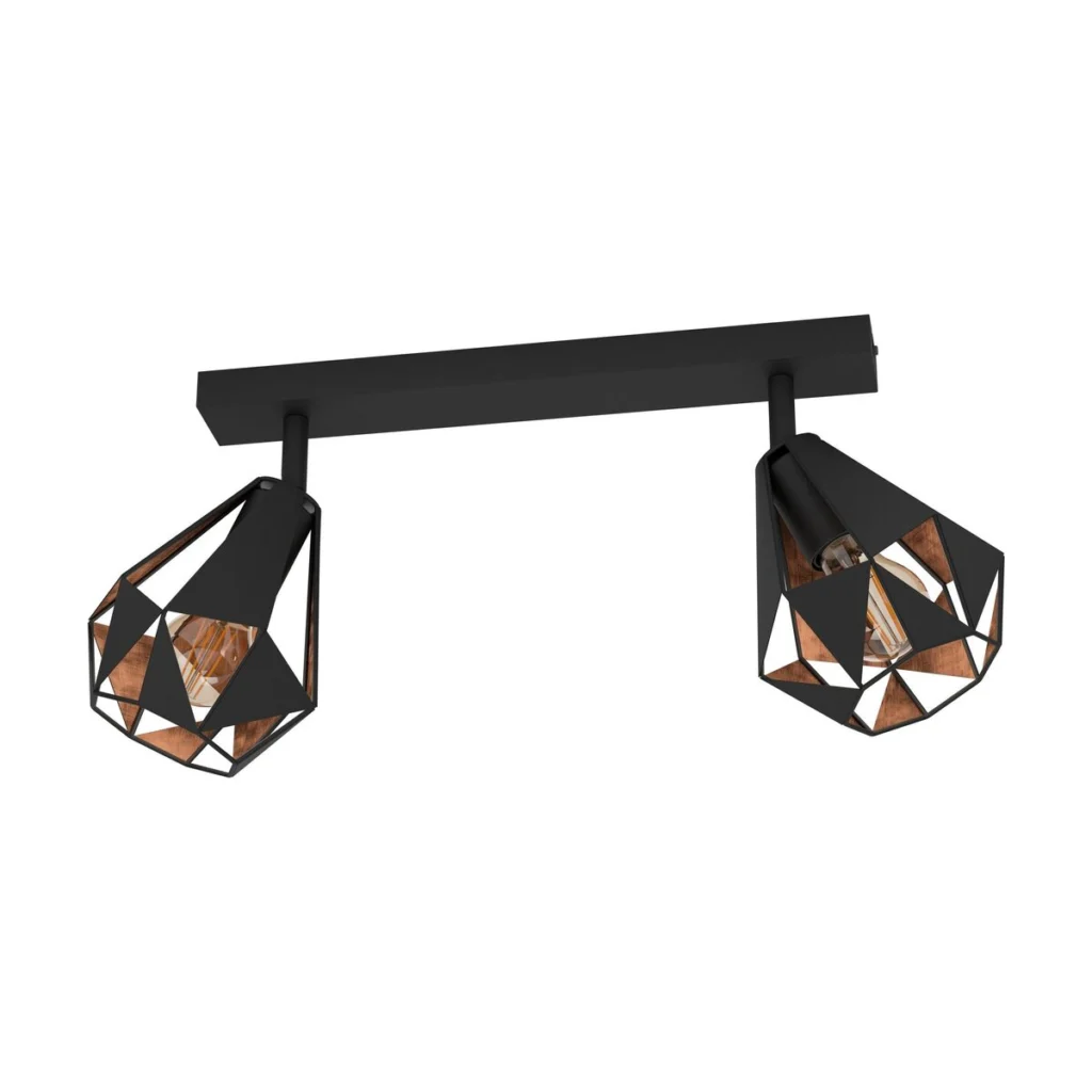 Aplica pentru tavan negru-wenge Carlton 43716 Eglo