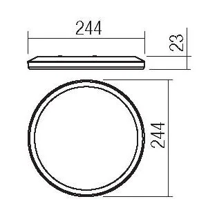 Plafoniera LED Memo rotunda 15W IP54 negru mat 05-943 Smarter