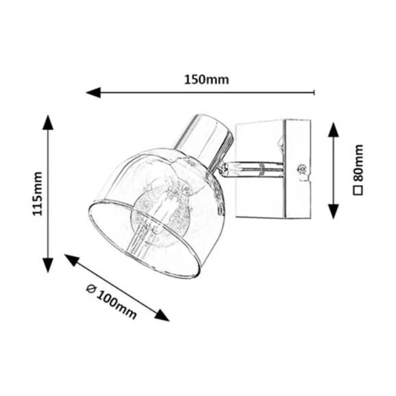 Aplica de interior TARIEN 1XE14 fumurie 3248 Rabalux