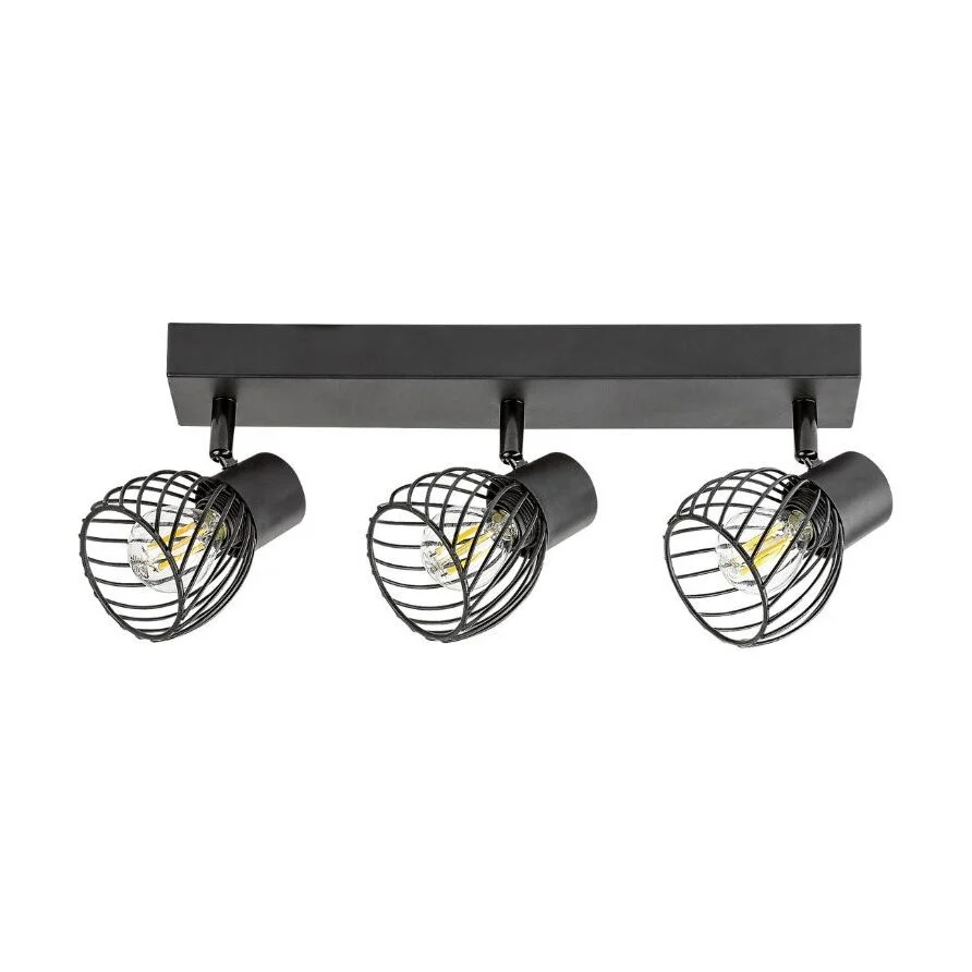 Plafoniera de interior ABERAMA 3XE14 negru 73003 Rabalux