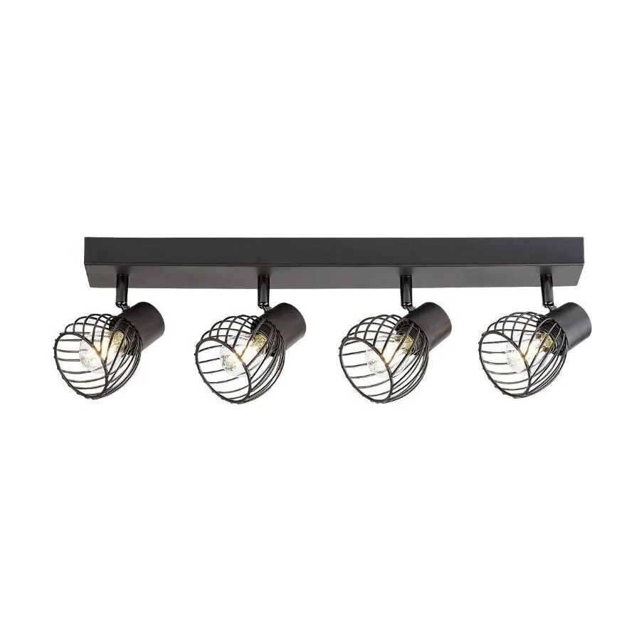 Plafoniera de interior ABERAMA 4XE14 negru 73004 Rabalux