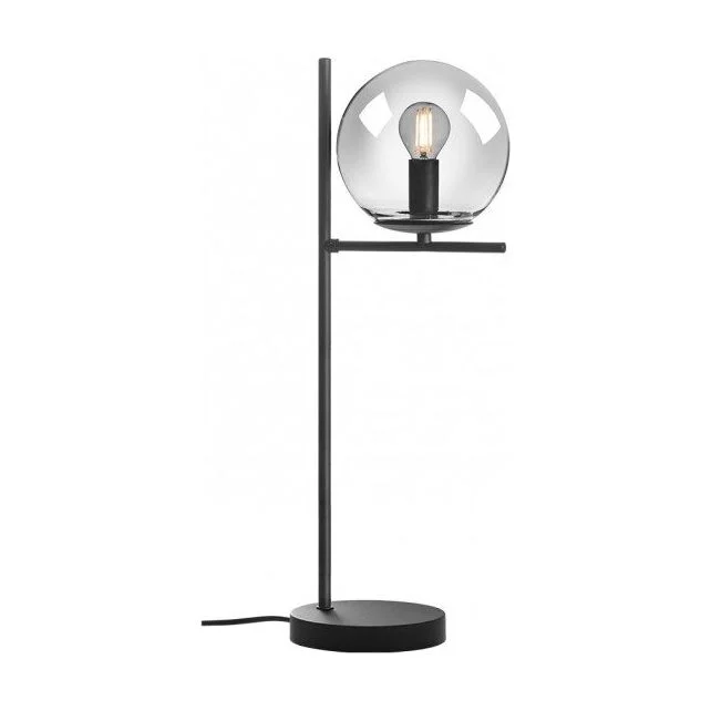 Veioză pentru interior BOLDY 1x28W E14 BLACK/SMOKEY 01-3073 Smarter