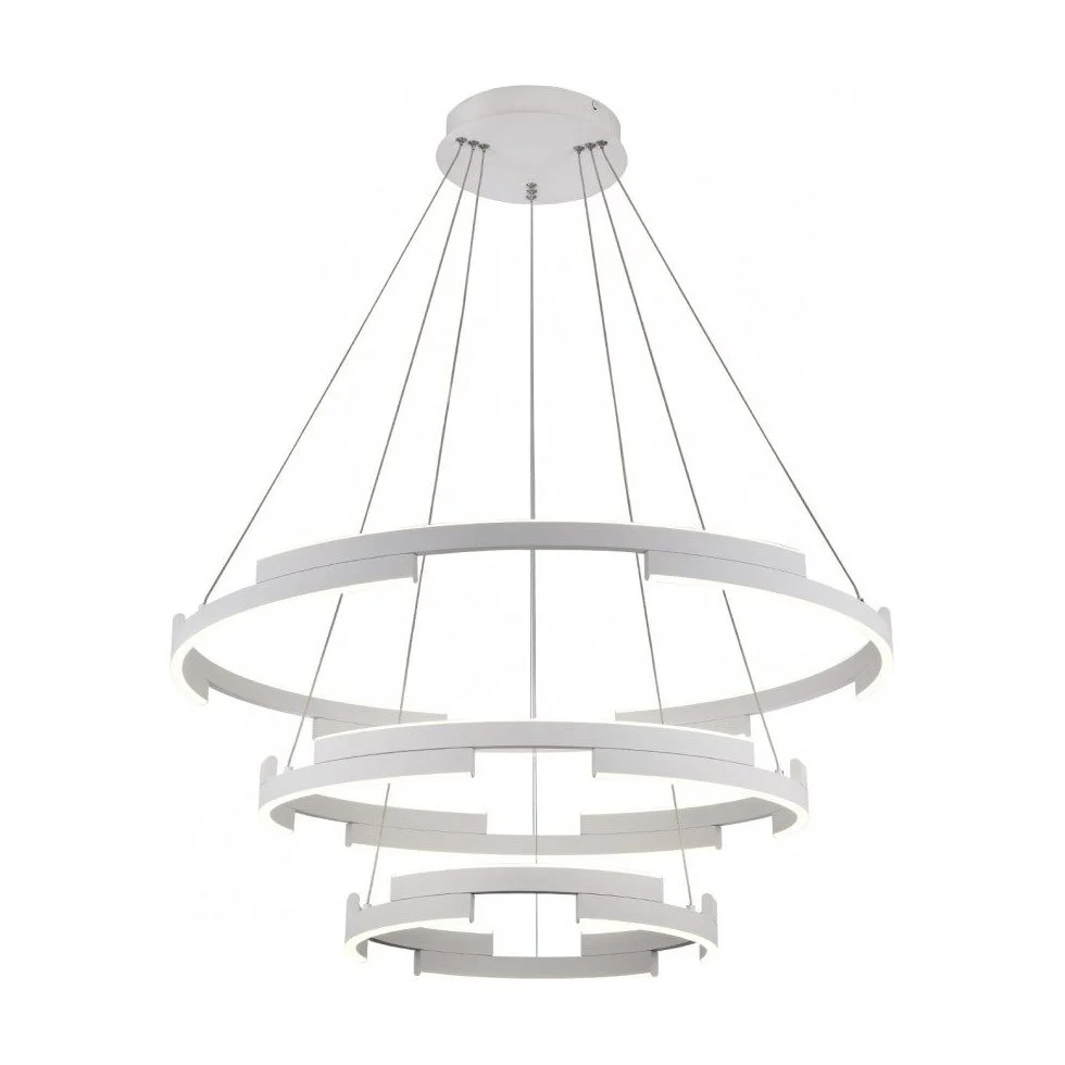 Lustra LED CASTLE 80W 3000K  D800+600+400 Alb Mat 01-3180 Smarter