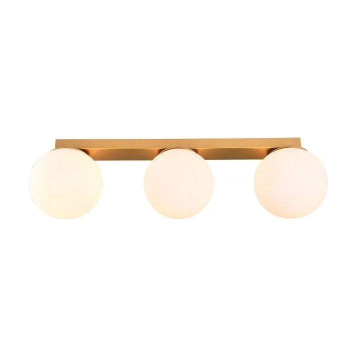 Plafoniera cu globuri Bowling 3X42W L620 E27 auriu mat 01-3151 Smarter