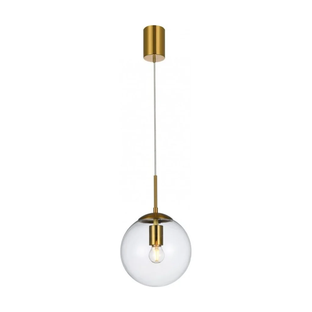 Lustra Global cu glob tranparent 1X42W E27 D200 01-3165 Brass Smarter