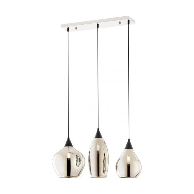Suspensie TANNER sticla fumurie 3x28W E14 01-3193 Smarter
