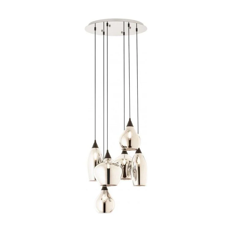 Suspensie TANNER sticla fumurie 6x28W E14 01-3194 Smarter