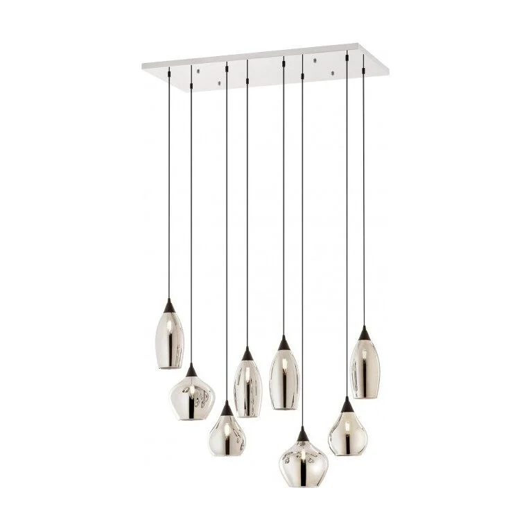 Suspensie TANNER sticla fumurie 6x28W E14 01-3195 Smarter