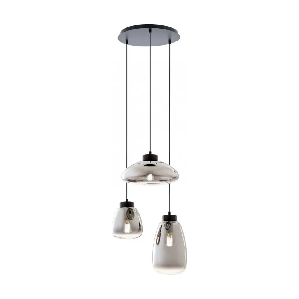 Lustra din sticla fumurie Luke 3X42W E27 01-3197 Smarter