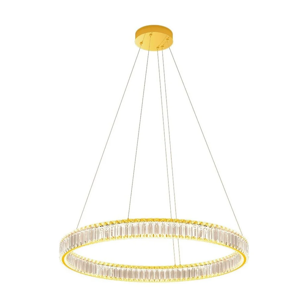 Lustra LED Akala aurie cu cristale 49W 3000K D800 IAK PR L Incanti
