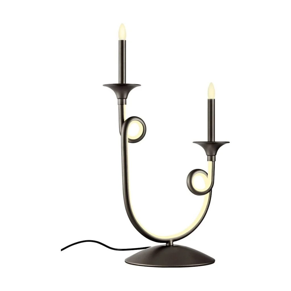 Veioza LED Chateau neagra 12W 3000K ICH T2 22 Incanti