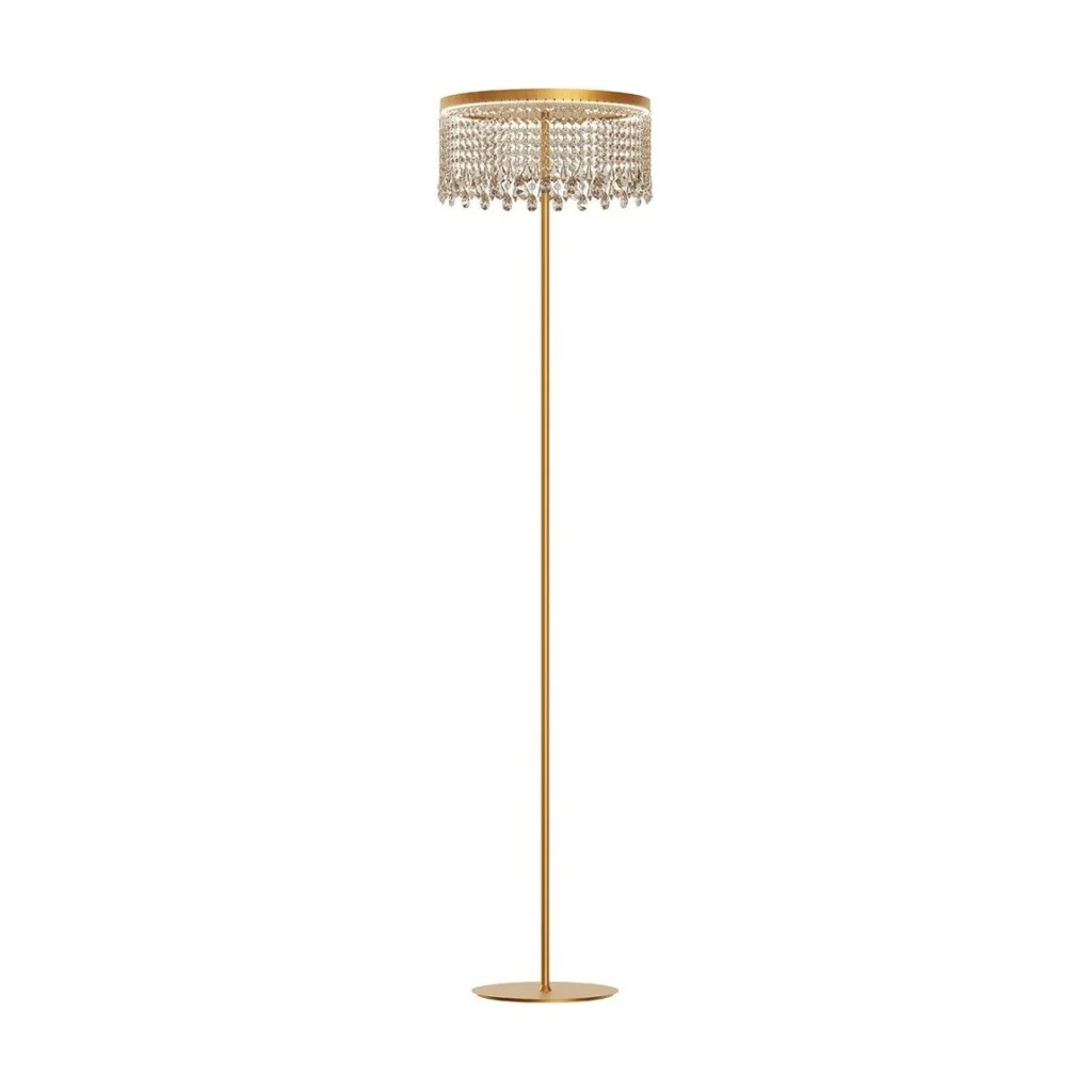 Lampadar LED Vanesia cu cristale auriu 23W 3000K IVA F 11 Incanti