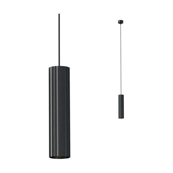 Pendul Delphi negru mat H300 1X50W GU10 01-2561 Smarter