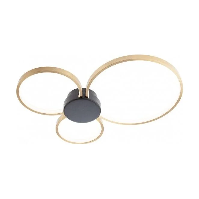 Lustra LED Atom finisaj auriu negru 20W 3000K L500 01-3105 Smarter