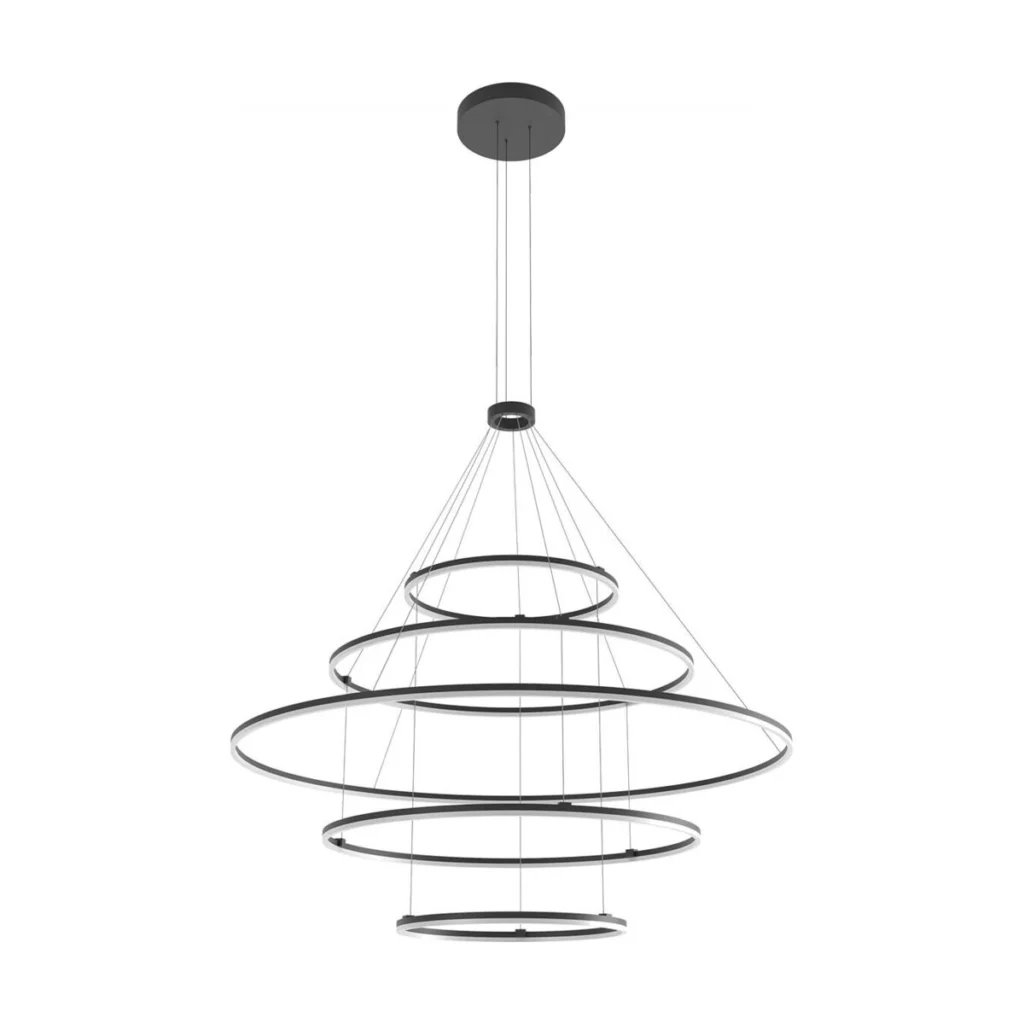 Suspensie Redo Orbit LED 286W 3000K, Negru 01-2250 – TRIAC