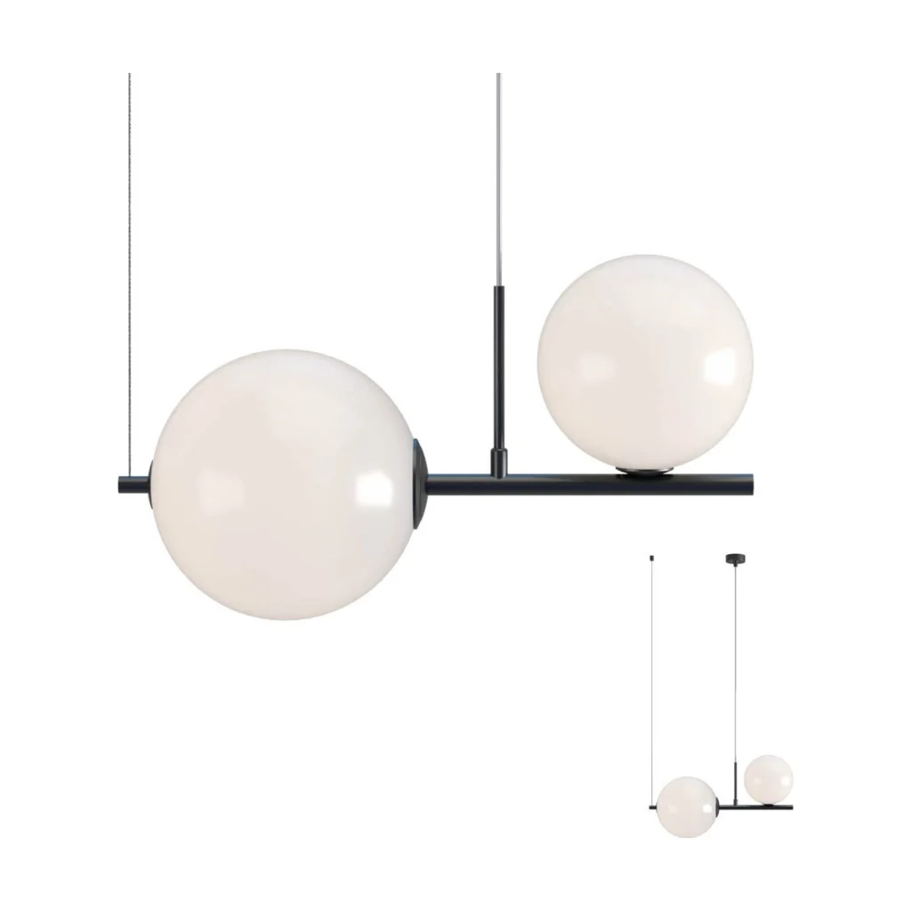 Suspensie Redo Talis 2xE27 Negru 01-2646