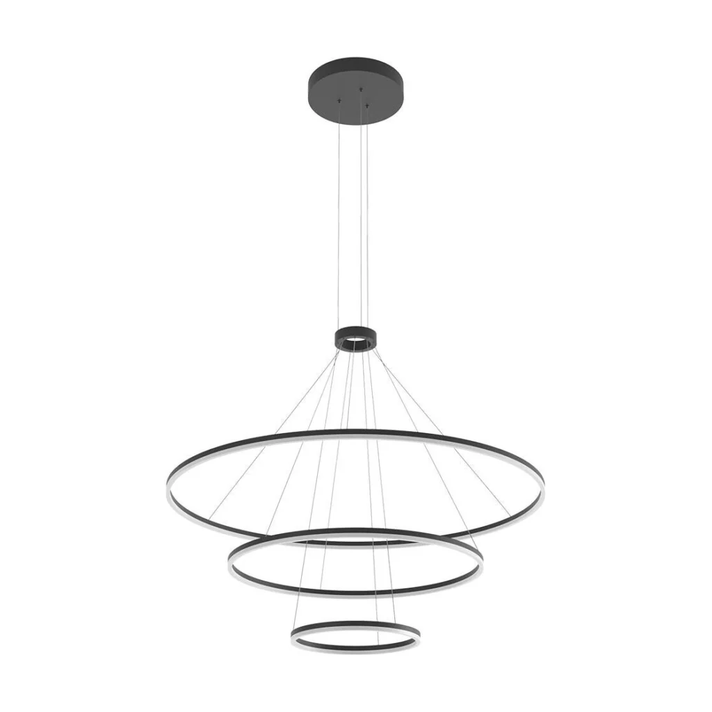 Suspensie Redo Orbit LED 151W 3000K, Negru 01-2244 – TRIAC