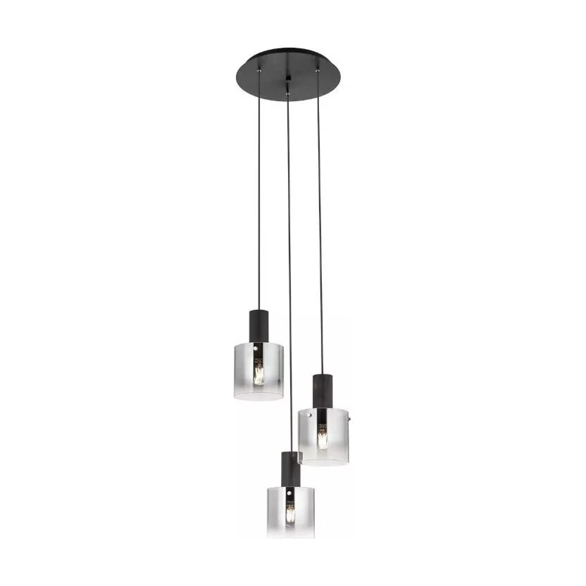 Suspensie Redo Lou 3xE27 Negru 01-2007