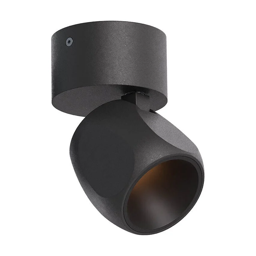 Aplică/Plafonieră Redo Crisp LED 8W CCT 2700K/3000K, Negru 01-4488