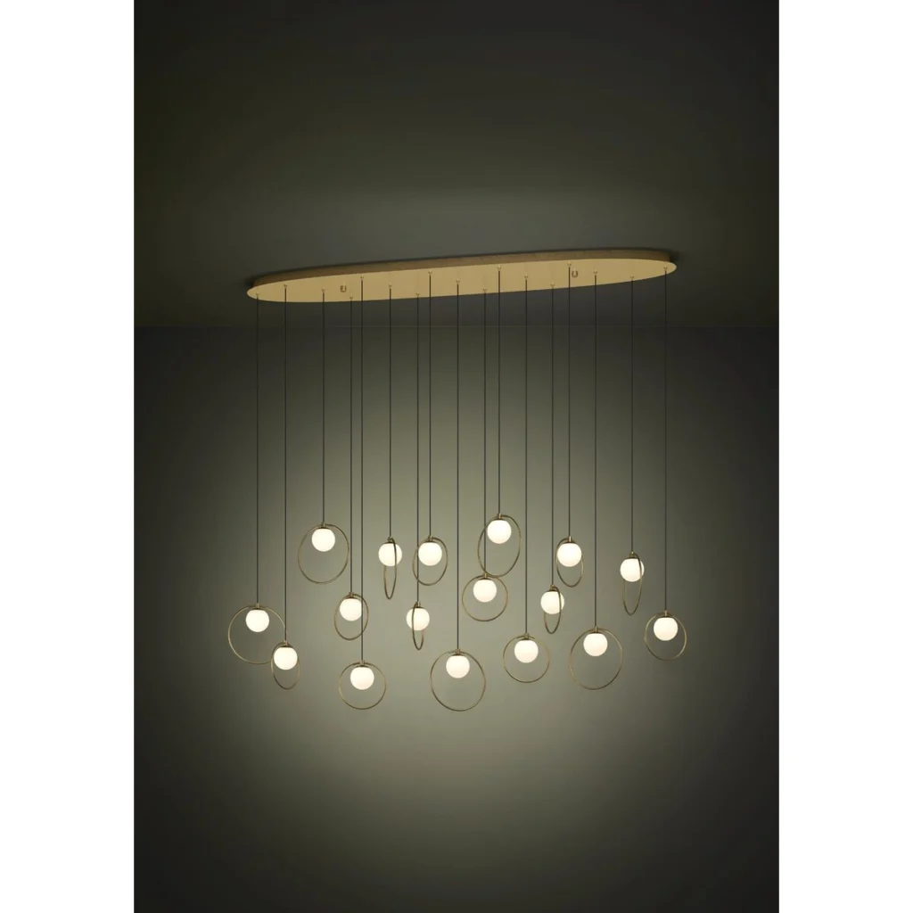 PLAFONIERA LED EGLO 390348 PORTOCOLOM 17XLED /3W/230V