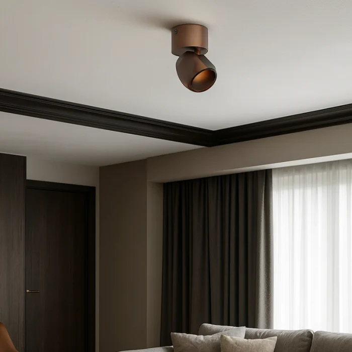 Aplică/Plafonieră Redo Crisp LED 8W CCT 2700K/3000K, Maro 01- 4487