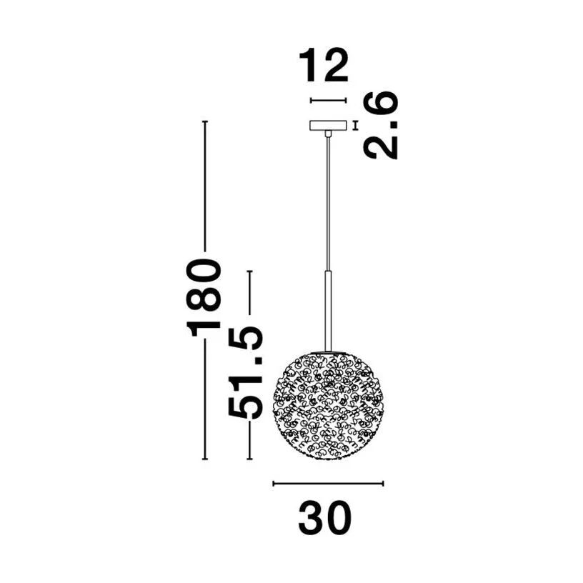 Pendul modern MIRANO, 30cm - 9260211