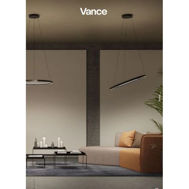 Lustră Redo Vance, bej lucios, telecomanda, LED CCT, 90W, 7200 lumeni, 2700K/4000K/5000K, D.80 cm, 01-3739