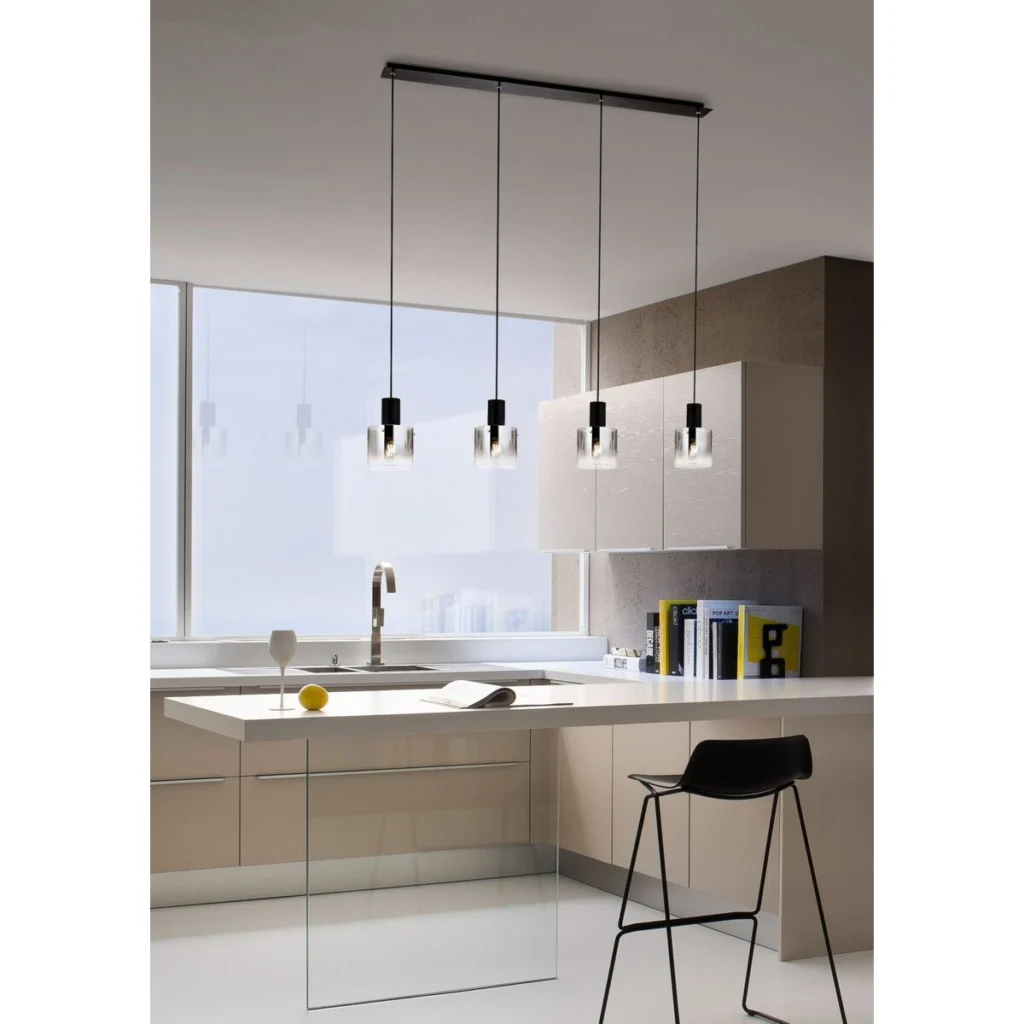 Suspensie Redo Lou 4xE27 Negru 01-2008