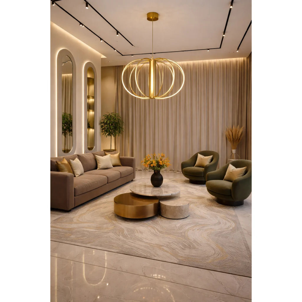 Suspensie Redo Moss LED 72W 3000K, Auriu 01-4432