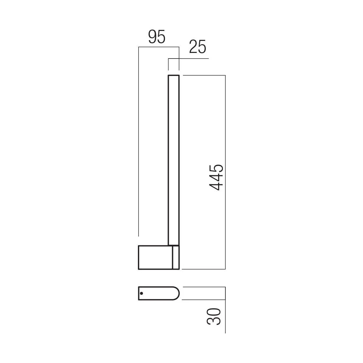Aplică Redo Cityline LED 8,5W, 3000K, 375 lm, 01-3699