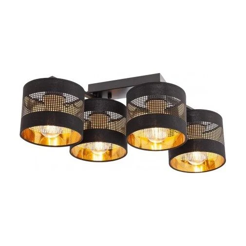 Lustra Redo Flint 4 x E27 Negru, 01-2952