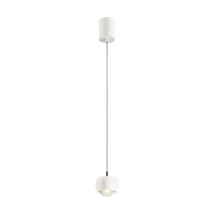 Suspensie Smarter Aves, alb mat, LED, 12W, 720 lumeni, alb cald 3000K, D.10 cm