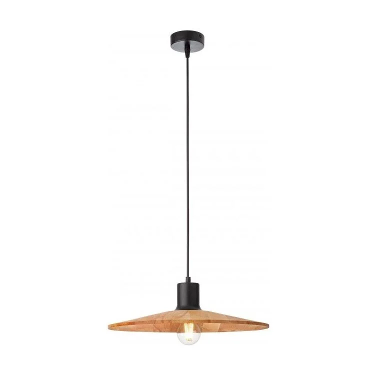 Suspensie Smarter Fresno, metal si lemn multistrat, 1XE27, D.40 cm, 01-4055