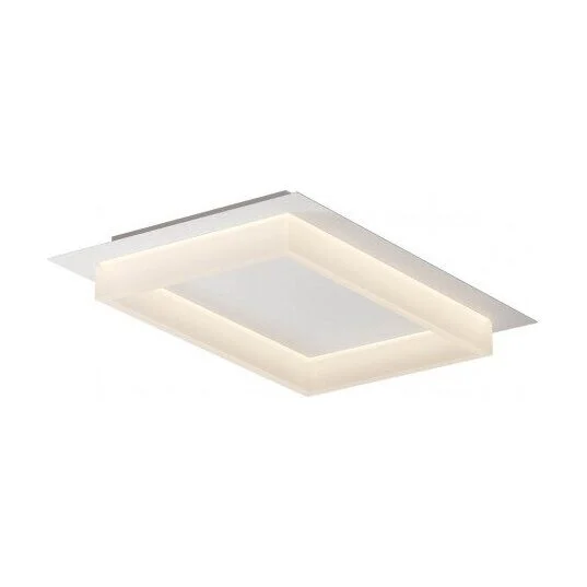 Plafoniera Smarter Perimetro, alb mat, LED CCT, 36W, 3000K-4000K-6500K, 2155 lumeni, L.50 cm, 05-974