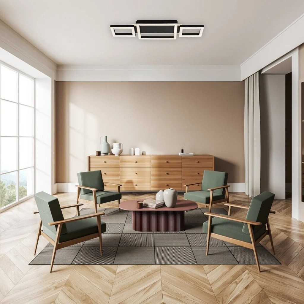 Plafoniera Rabalux Donya 4x24W alb-negru 71374
