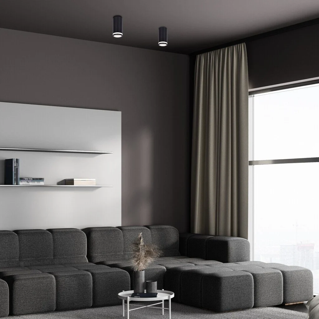 Plafoniera Rabalux Senobia 1x35 W negru 73030