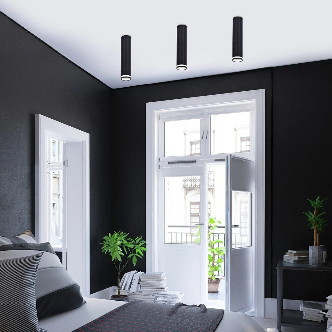 Plafoniera Rabalux Senobia 1x35 W negru 73031