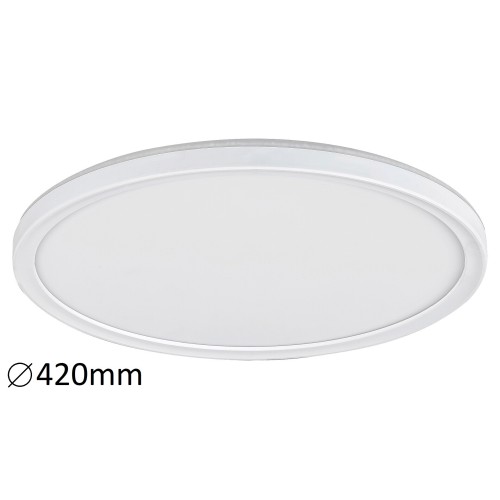 Plafoniera led metal/plastic alb cu efect iluminare de fundal PAVEL 3428 RABALUX